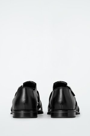 COS Women's Leather Fisherman Sandals in Black