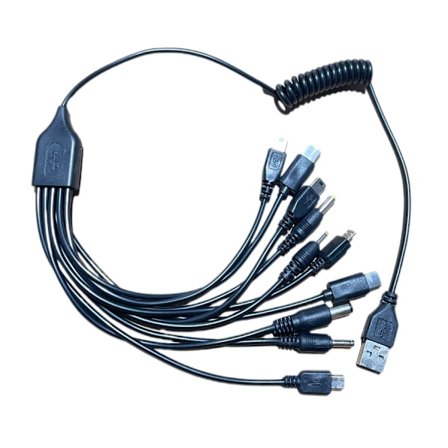 Multifunktionelt 10-i-1 Ladningskabel