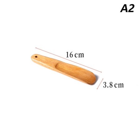 1 Stk Solid Wood Skohorn Træ Sko Horn Skoløfter