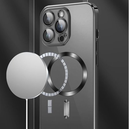 Wozinsky Galvaniseret Magsafe-etui til Samsung Galaxy S24 FE - Sort