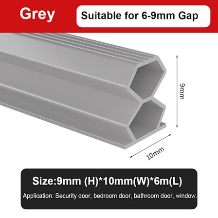 6M Dørgap tetningslist Vindutrekk utelukker