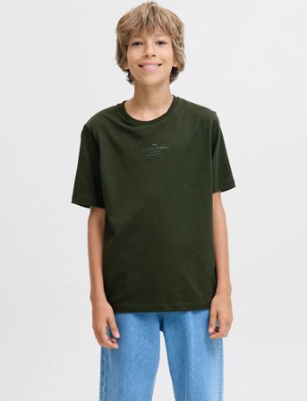 Jack & Jones Jjjin Tee Ss Crew Neck Jnr - Khaki green - 164