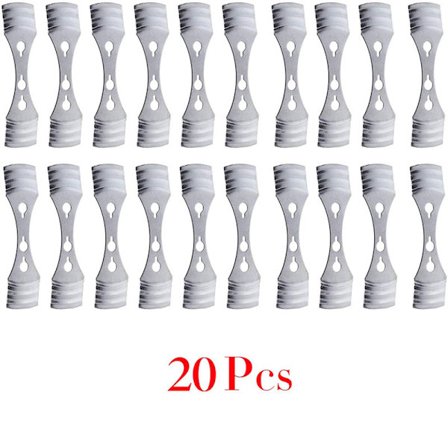 20 st metallvekehållare, silver rostfritt stål veke centreringsanordningar för ljustillverkning