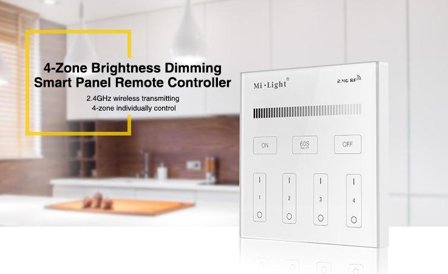 SYNERGY LED Fernbedienung Smart Panel single color 4-Zonen *MiLight*