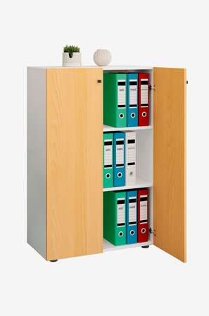 VCM - Kontorskab Lona Xl med hængslede døre - Flerfarvet - Hylder & opbevaring - Fra Homeroom