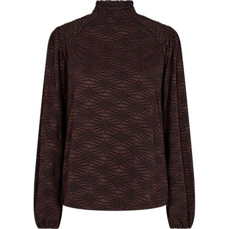 Freequent, Fqcrome blouse coffeb. black Bruin, Dames, Maat:S