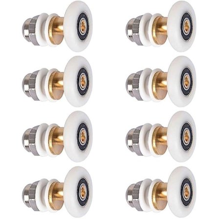 Brusedør - Rulle Caster Hjul Til Brusedør Skydedøre Rulle Dør Rulle Udskiftningshjul 8stk 27mm