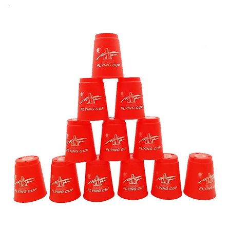 Speed Stacks | Officielt Sport Stacking Sæt - 12 Kopper Til Hastighedstræning Rejseselskabsspil A-FF-