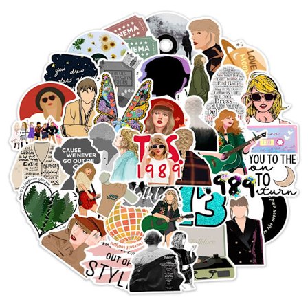 50 stycken Taylor Swift klistermärken vattentäta mobiltelefon surfplatta vattentäta klistermärken