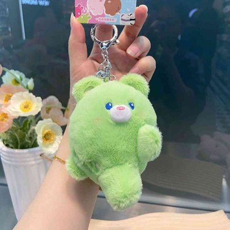 Bear avaimenperä pehmolelu VIHREÄ VASEN