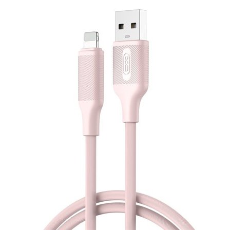 XO USB til Lightning-kabel 2,4A 1 m - Rosa