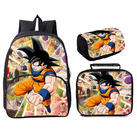 Dragon Ball Student Skolväska Tredelad Set 16 Inch Style 9