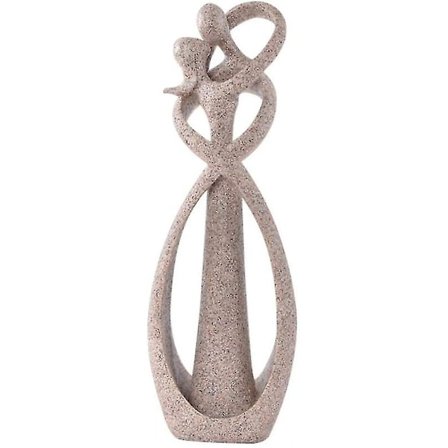 Par Figuriner Hjem Indretning, kysse Kram Elsker 9 Tommer Sandsten