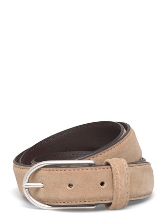 Anderson's Suede Belt Sand - 3Cm - Beige - 90