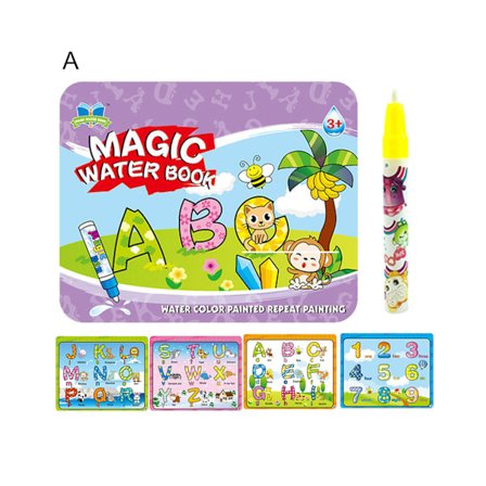 Färgförändrande barnteckningsbok Ergonomiskt papper Magiskt vattenfärgningsmålningsbok för barn