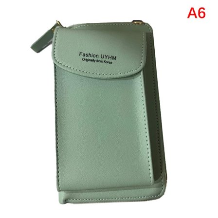 Läder Damväska Plånböcker Touch Mobilväska Väskor Svart