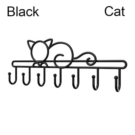 Seinään kiinnitettävä teline 7-koukkuinen organizer BLACK CAT CAT