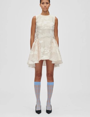 STINE GOYA 2442 Airy Jacquard, Romantic Ruffli - Cream - L