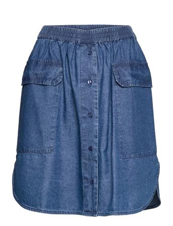 Slfclarisa Mw Short Skirt U Blue Selected Femme
