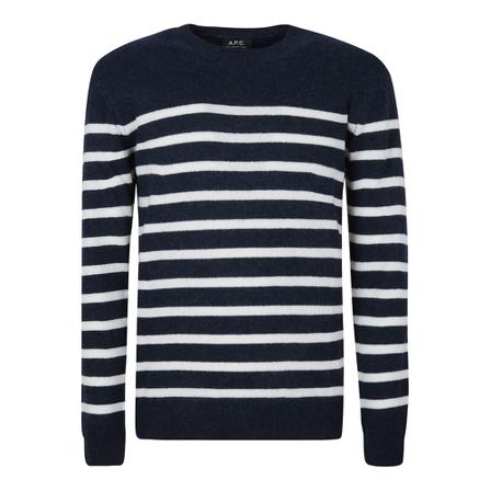 A.p.c. Trui , Blauw , Heren , Maat: XL