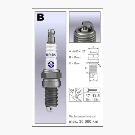 Biltema - Tennplugg B12C