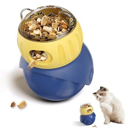 Katte Puzzle Foder - Interaktivt Katte- og Hundelegetøj, Indendørs Kat, Lille Hund og Hvalpe Godbid Dispenser | Langsom Foder