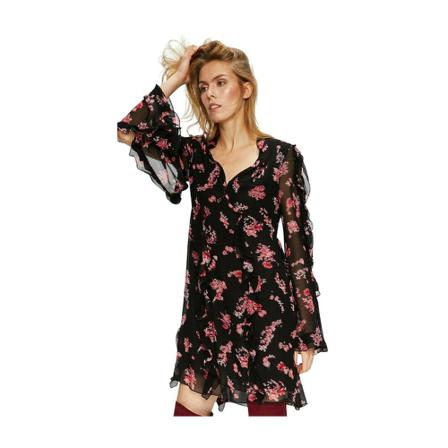 Pinko Abito In Creponne St. Paisley 1B13Bs7229 Sort, Dame Hverdagskjoler
