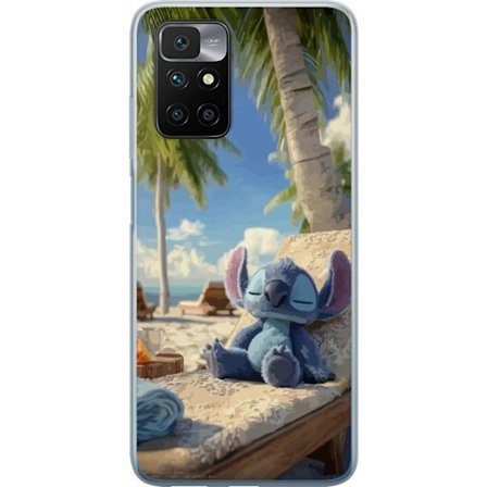 Kompatibelt Mobildeksel til Xiaomi Xiaomi Redmi 10 Disney Stitch klemmer skilpadde tropisk strand