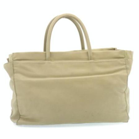 Prada Vintage, Pre-owned Nylon Handbag Bruin, Dames, Maat:ONE Size