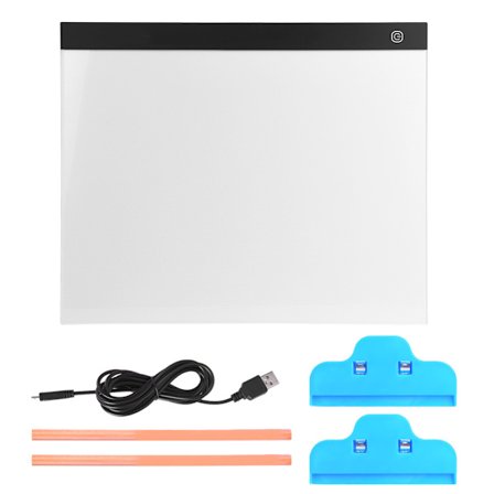 LED Lys Sporingsplade Trinløs Dæmpning A3 Størrelse Stort Område Maleri Skitseplade