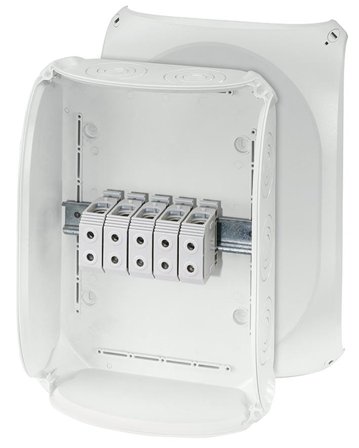 Hensel KF 5050 G Kopplingsdosa grå, IP66, glasfiber, 16-50 mm² 50 mm², 255x355 mm, Installationsmaterial