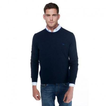 Harmont & Blaine, Round-neck Knitwear Blauw, Heren, Maat:XL