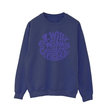 Willy Wonka & The Chocolate Factory Herr Sweatshirt med tryckt logotyp