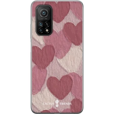 Yhteensopiva Puhelinkuori Xiaomi Xiaomi Mi 10T Pro 5G Cactus and Friends - Blush Paper Hearts