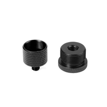 2 mikrofonitelineen sovitinta 5/8 tuumaa -27 naaras 1/4 tuumaan uros