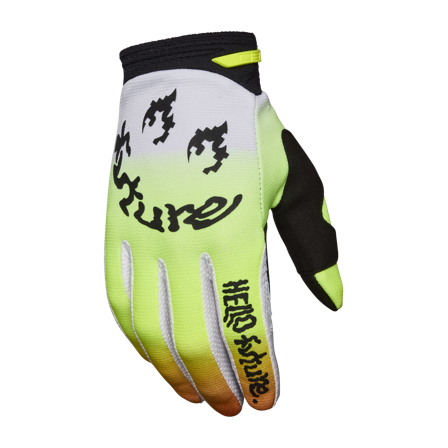 FOX 180 Hello Future MX Gloves White/yellow M