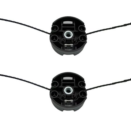 2-pack Ersättnings Trimmerhuvud Bas kompatibelt med Bosch AFS 23-37, Nylon Grästrimmer Huvud Bas F016F04839, F016800431