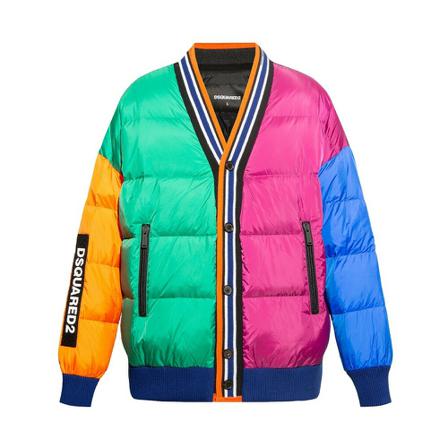 Dsquared2 Colour Block Padded Jakke Sort, Herre