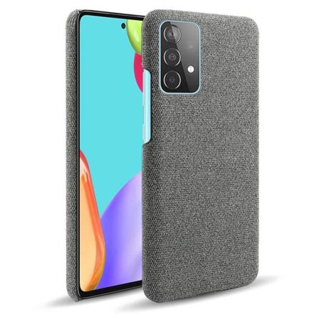 Samsung Galaxy A52 / A52s - Ksq Tygbelagt Textur Skal - Grå Grey Grå