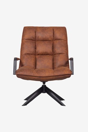 WOOOD - Drejelænestol Jouke - Brun - Lænestole - Fra Homeroom