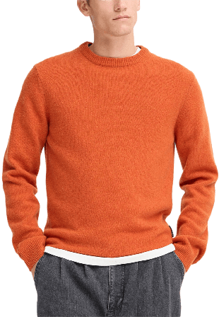 Casual Friday Cfkarl Lambswool Crew Neck Pullover Tröjor Herr Brun XL