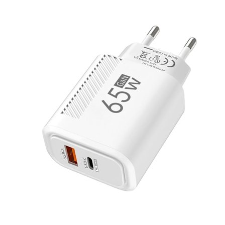 Total 65W USB C Laddare GaN Snabbladdande Väggladdare För iPhone Samsung Xiaomi Snabbladdning EU/US Kontakt Telefonladdare Adapter