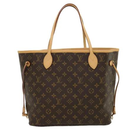 Louis Vuitton Vintage, Pre-owned Neverfull MM Monogram Bag Bruin, Dames, Maat:ONE Size,leer