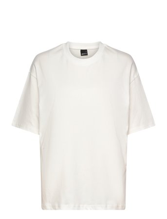 Gina Tricot Oversized Print Tee - White - S
