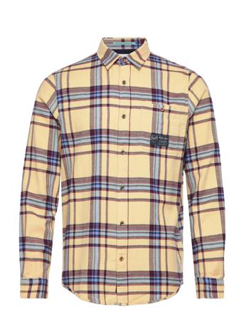 Regular Fit Mid-Weight Brushed Flannel Check Shirt Skjorte Casual Multi/mønstret Scotch & Soda
