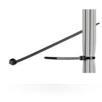 MicroConnect Cable tie 100pcs Black. 203mm