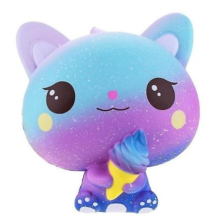 Jumbo Squishy Kawaii Unicorn Hestekake Hjort Dyr Panda Squishies Sakte stigende Stress Relief Klem Leker For Barn Purple Ice Cream Cat