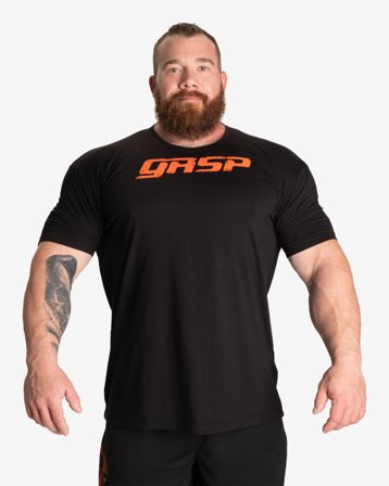Gasp Legacy Gym Tee, Black/Flame - M
