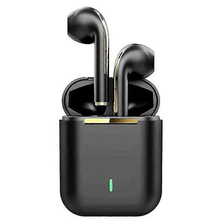 J18 TWS Bluetooth Hörlurar Vattentäta Stereo Musik Gaming Trådlöst Headset [Db] Svart Stil A
