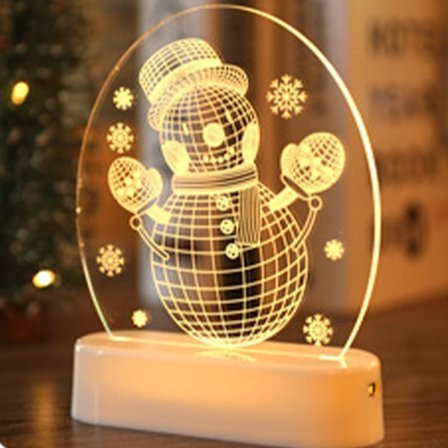 Akryl Jule LED Lys, Dekorativ Belysning, Julepynt, Egnet for Hjemmefestdekor